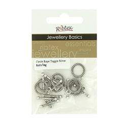 AussieSuperStore Jewellery Making Supplies JF Toggle Rope 12mm Silver JF Toggle Rope 12mm Silver | Jewellery Making Findings 9323823073541 JF206